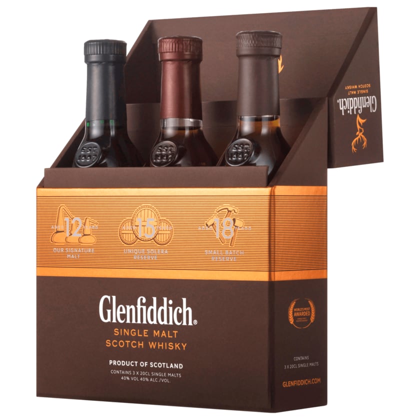Glenfiddich Single Malt Mix Pack 3x200ml